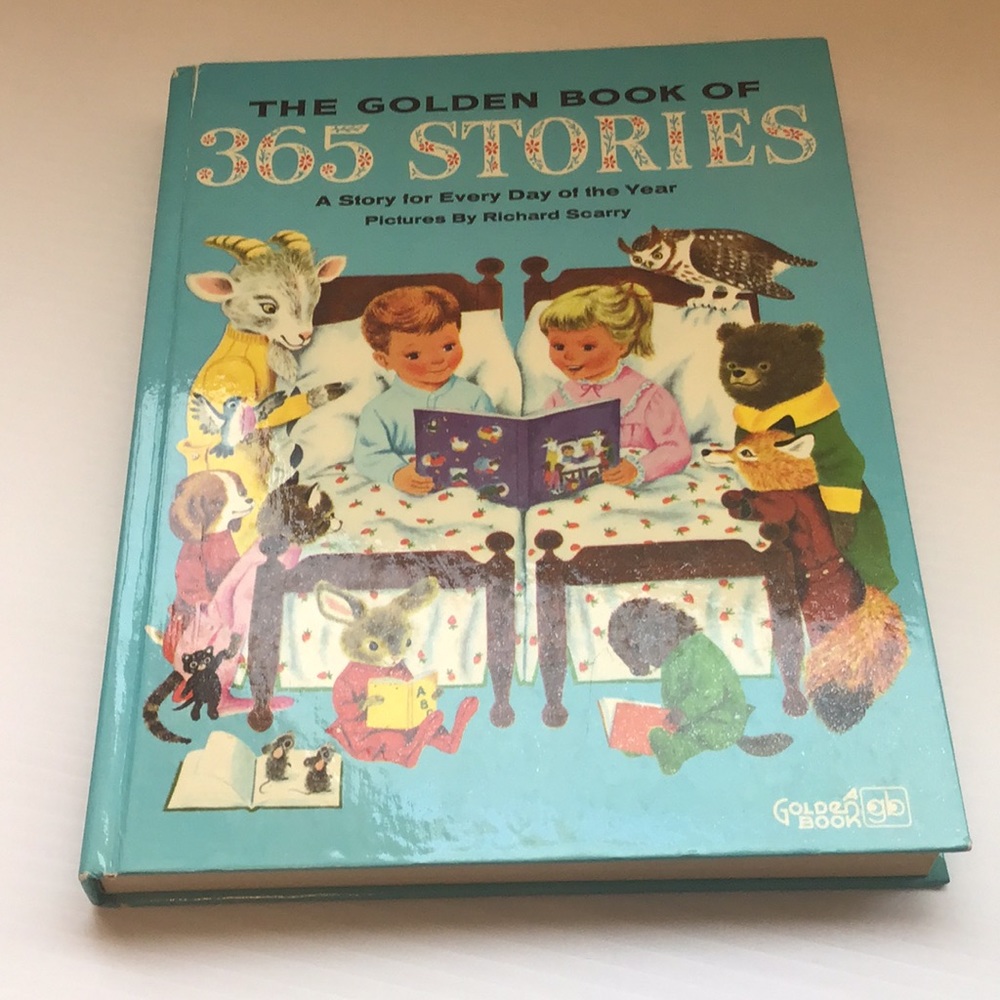 Richard Scarry 365 Stories Hardcover Vintage 80's